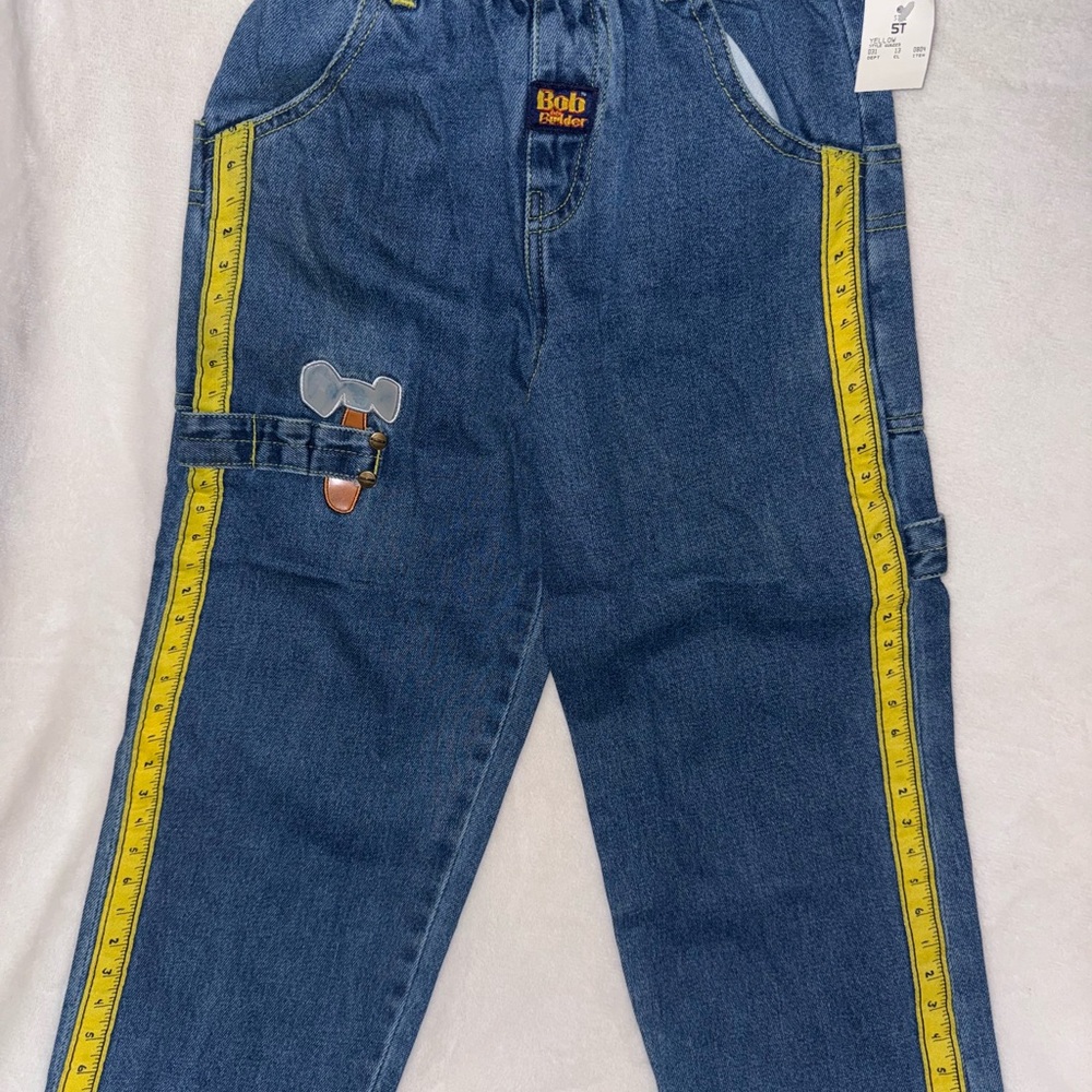 NWT Y2K Bob the Builder Kid Denim Jeans 5T